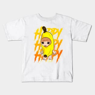 banana cat meme Kids T-Shirt